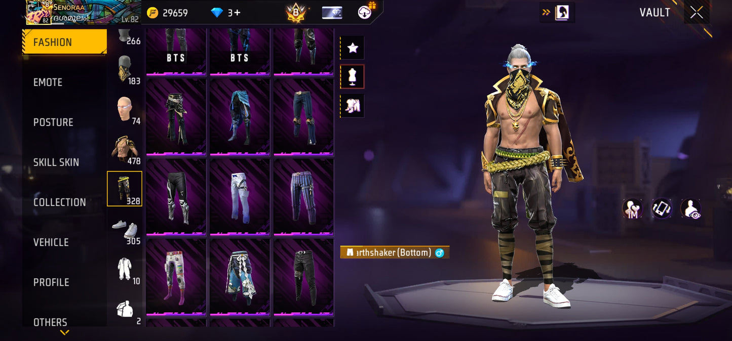 High LEVEL PRIME 8 SOUL +ARTIC COMBO WITH MAX ID