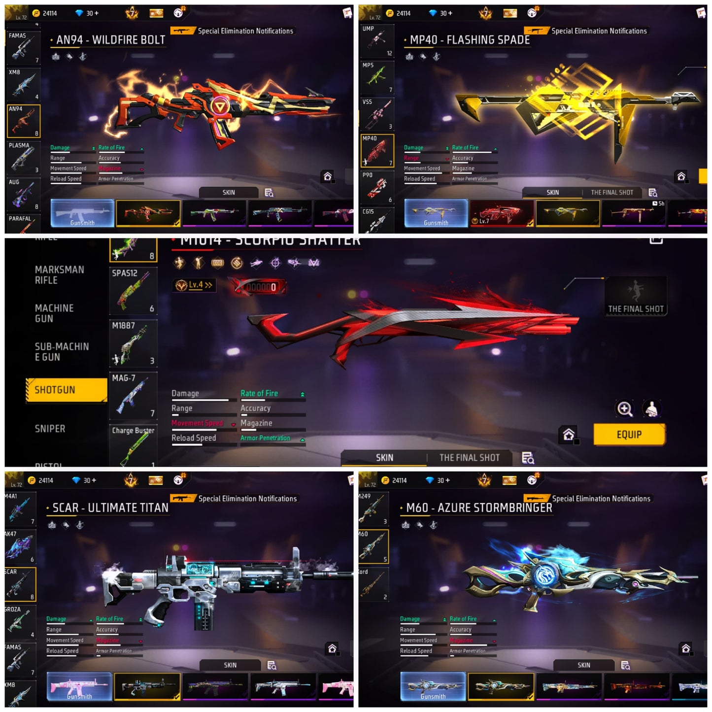 GOLDEN 1ST ELITE 2ND ELITE 5TH ELITE