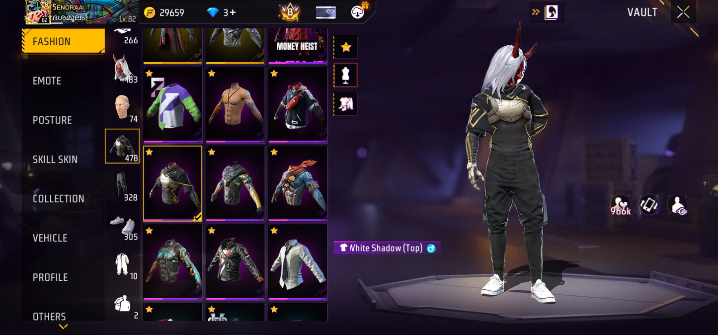 High LEVEL PRIME 8 SOUL +ARTIC COMBO WITH MAX ID