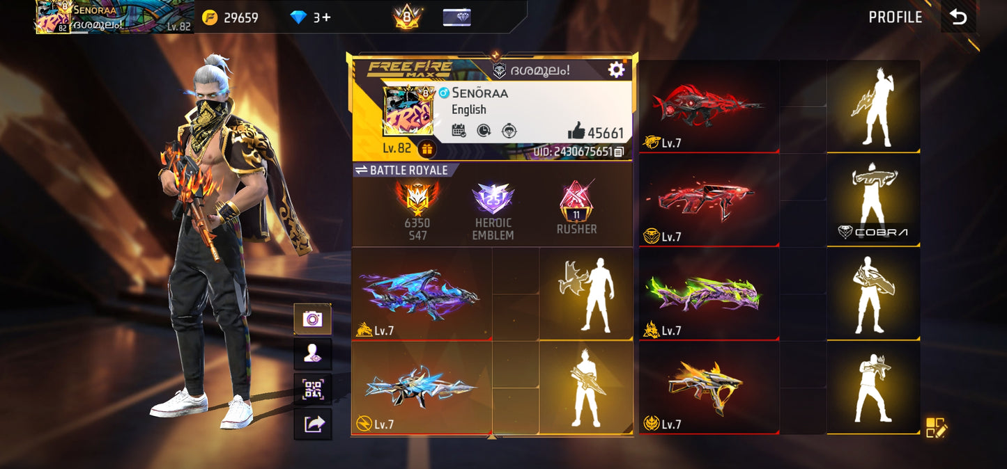 High LEVEL PRIME 8 SOUL +ARTIC COMBO WITH MAX ID