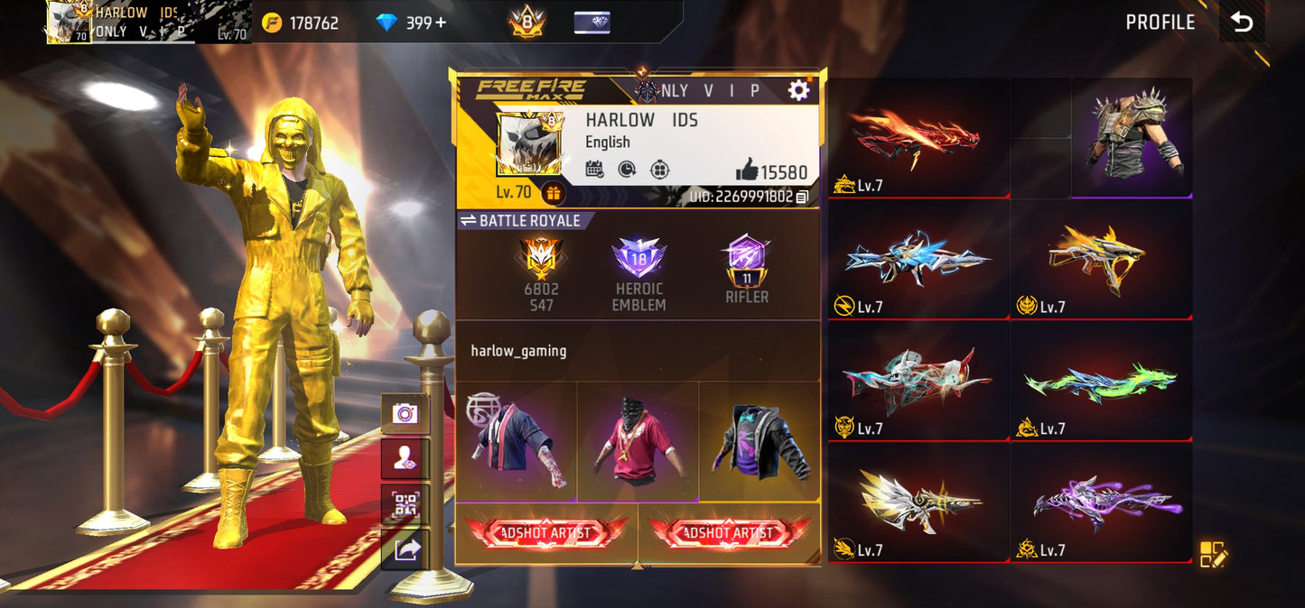1ST, 2 ND, 3RD, 4TH, 5TH ELITE WITH 15 EVO GUNS MAX LEVEL